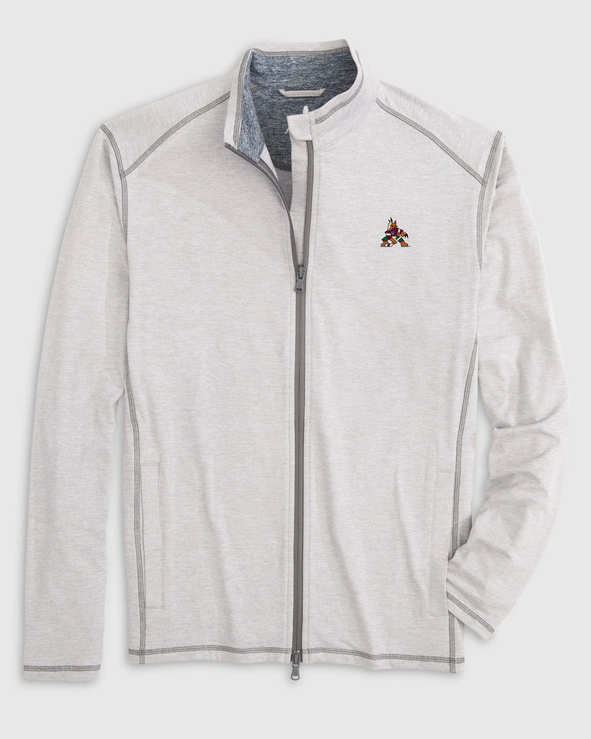 Arizona Coyotes Cade Heathered Performance Knit Jacket sold by Johnnie-O