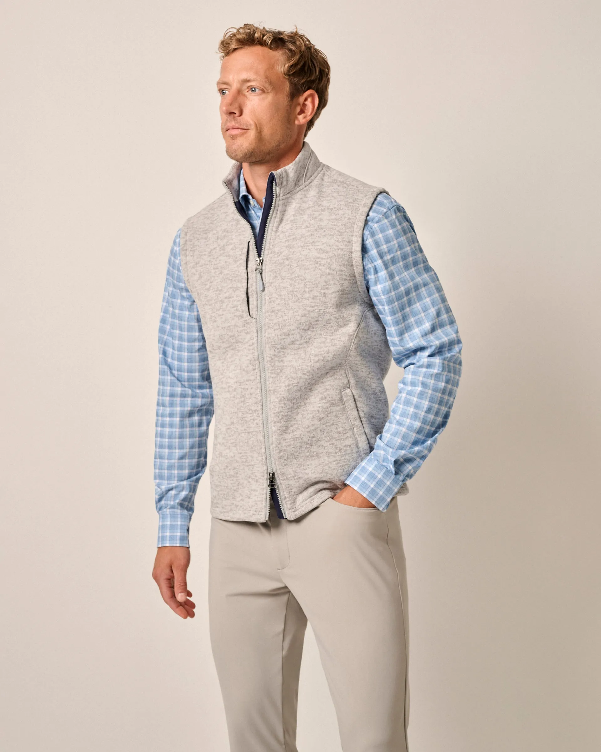Denalis Double-Zip Fleece Vest sold by Johnnie-O product image thumbnail 5