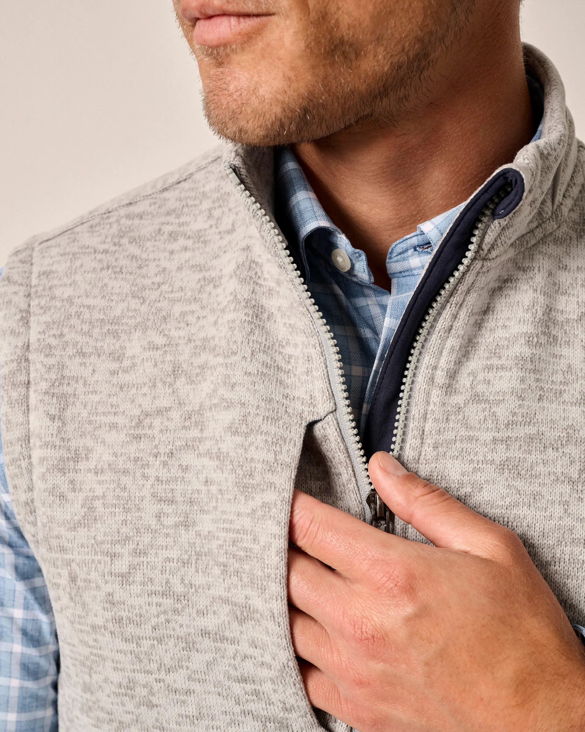 Denalis Double-Zip Fleece Vest sold by Johnnie-O product image thumbnail 4