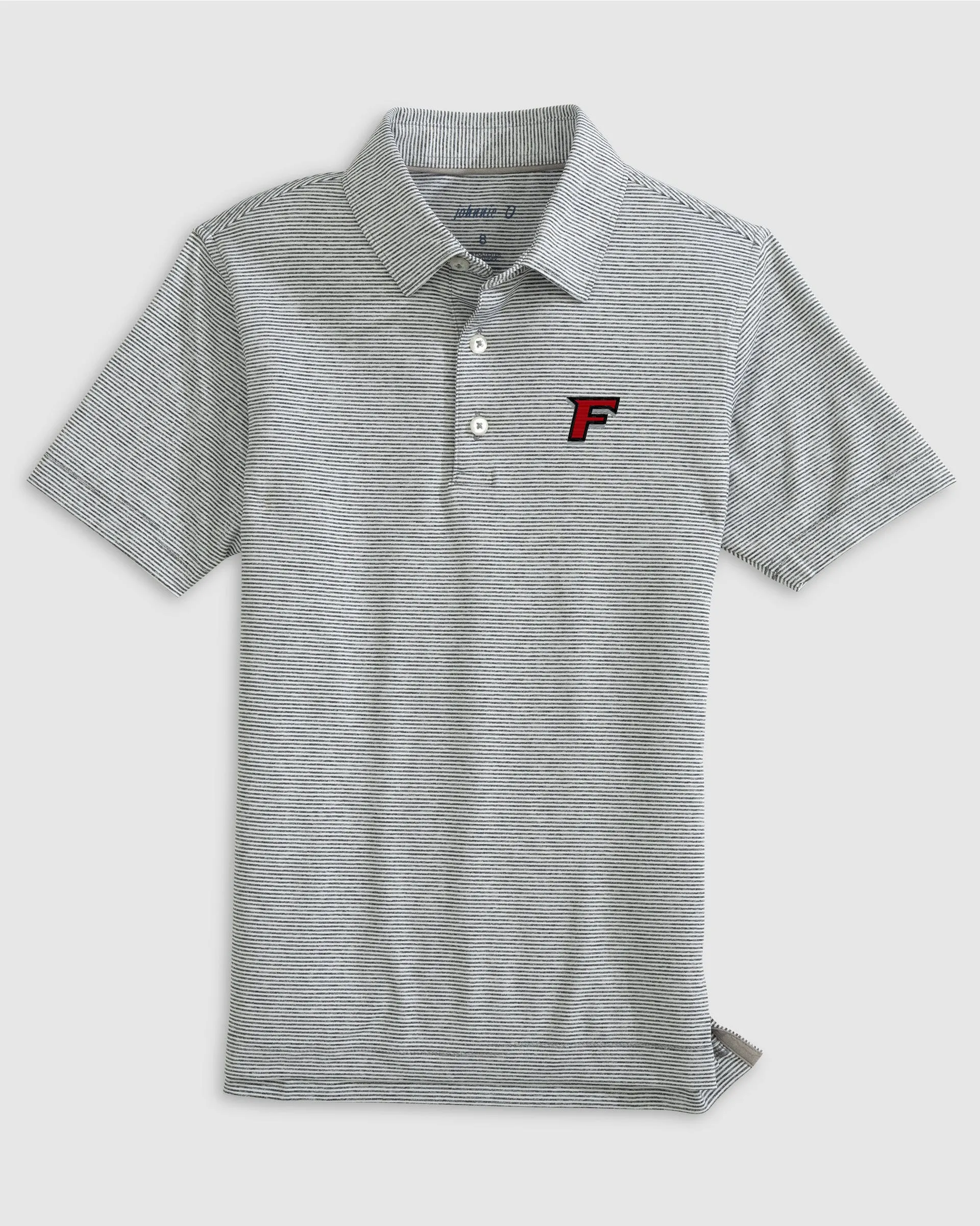 Fairfield University Lyndonn Jr. Striped Jersey Performance Polo sold by Johnnie-O product image thumbnail 2