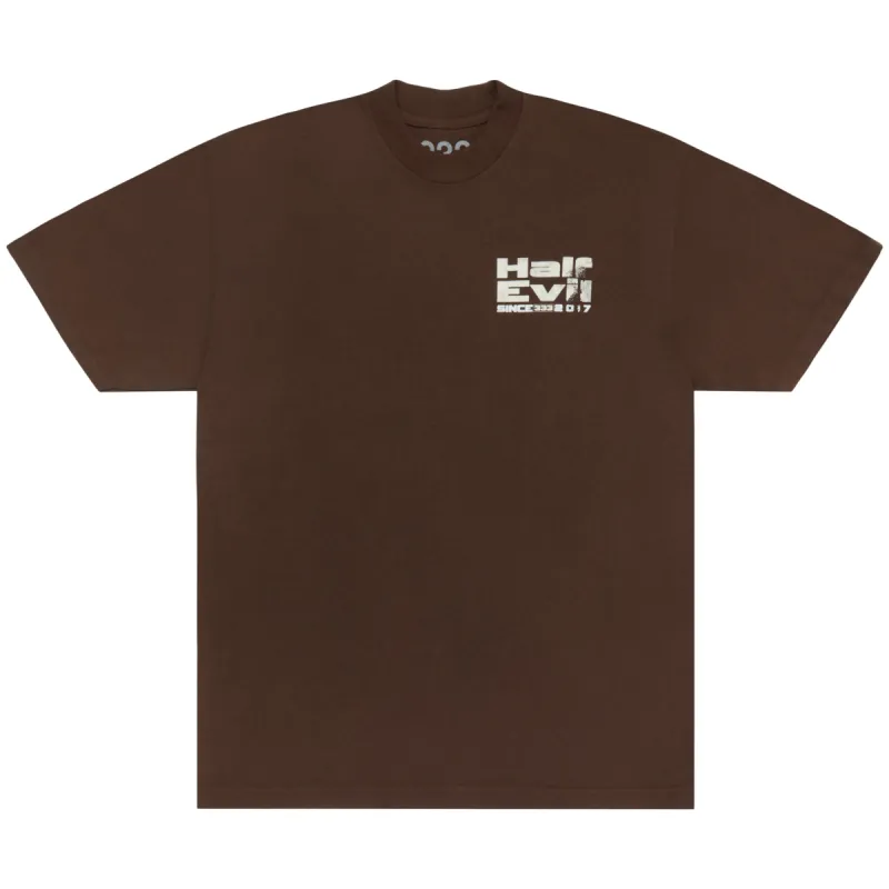 03EVIL TEE BROWN sold by Half Evil