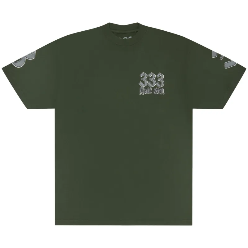 MESH PRINT LOGO TEE GREEN sold by Half Evil