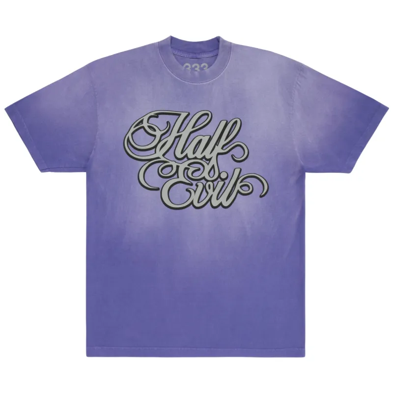 SCRIPT TEE VINTAGE PURPLE sold by Half Evil