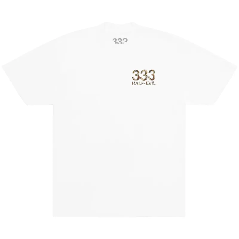 WHITE HUNTER CAMO LOGO TEE sold by Half Evil
