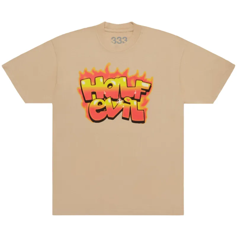 EVIL BRUSHED FLAME TEE sold by Half Evil
