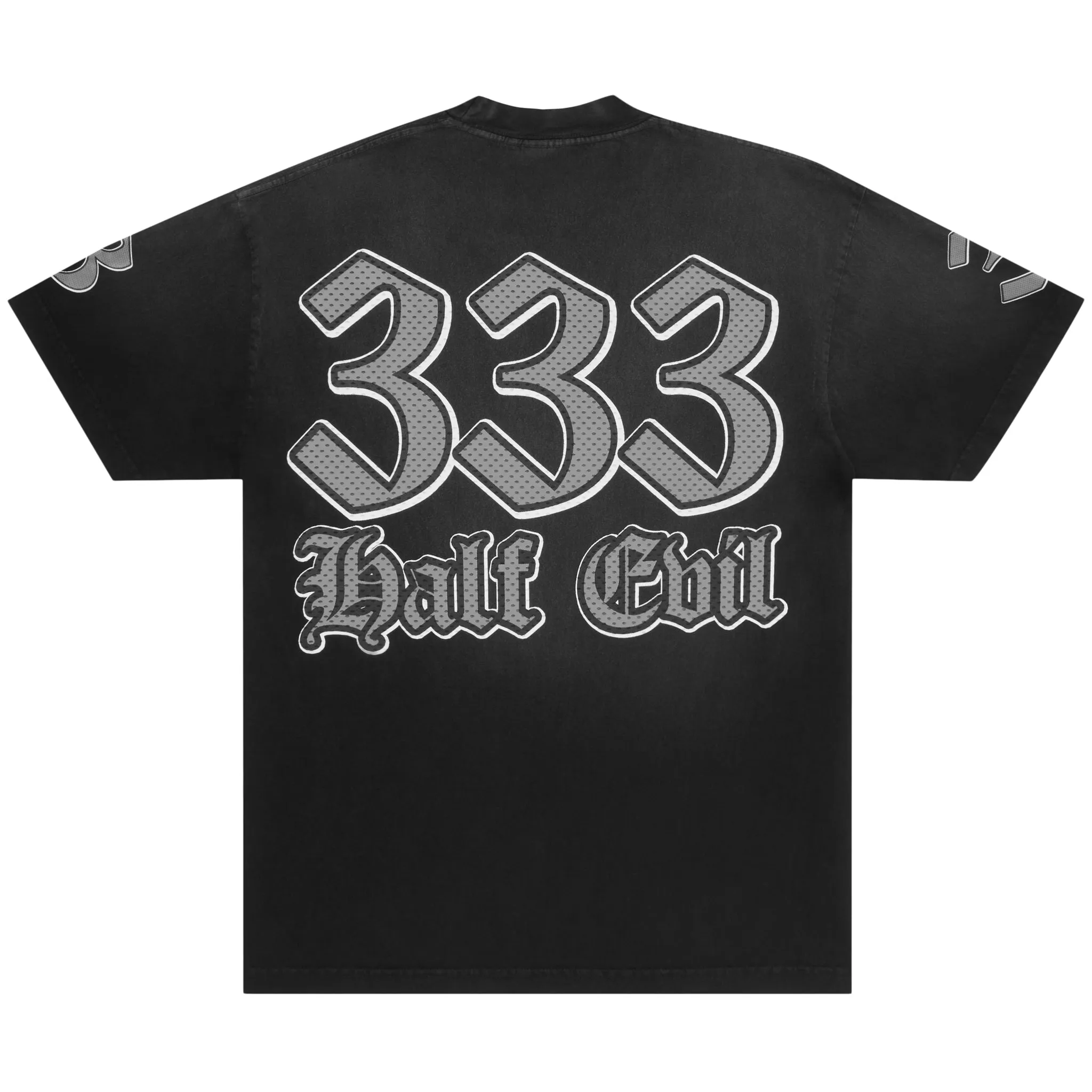 MESH PRINT LOGO TEE VINTAGE BLACK sold by Half Evil product image thumbnail 2