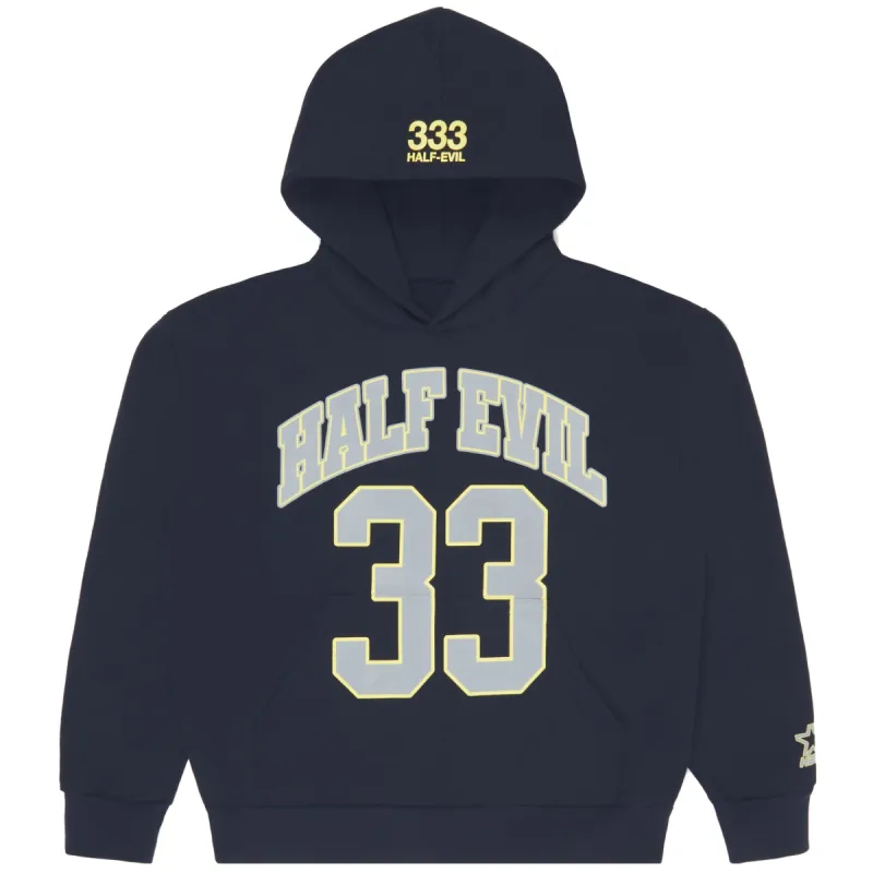 NAVY BLUE EVIL33 HOODIE sold by Half Evil