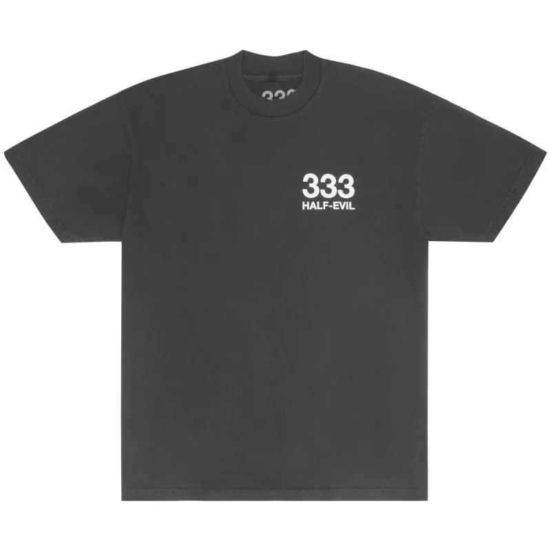 WASHED GREY LOGO TEE sold by Half Evil