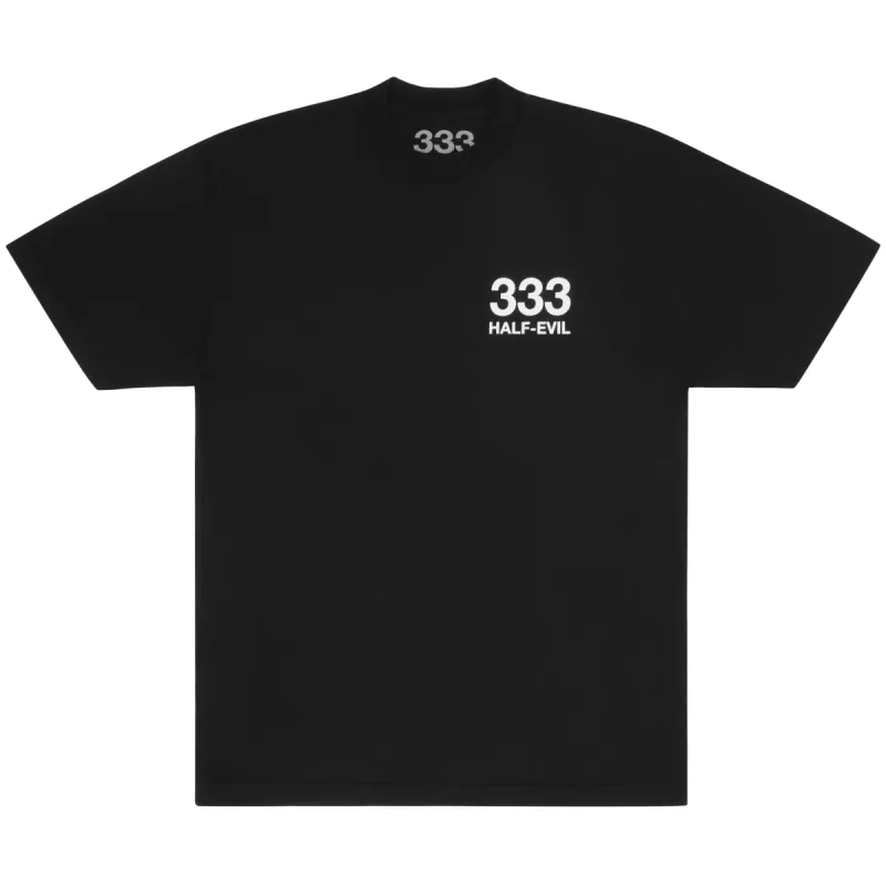 PLAIN BLACK & WHITE LOGO TEE sold by Half Evil