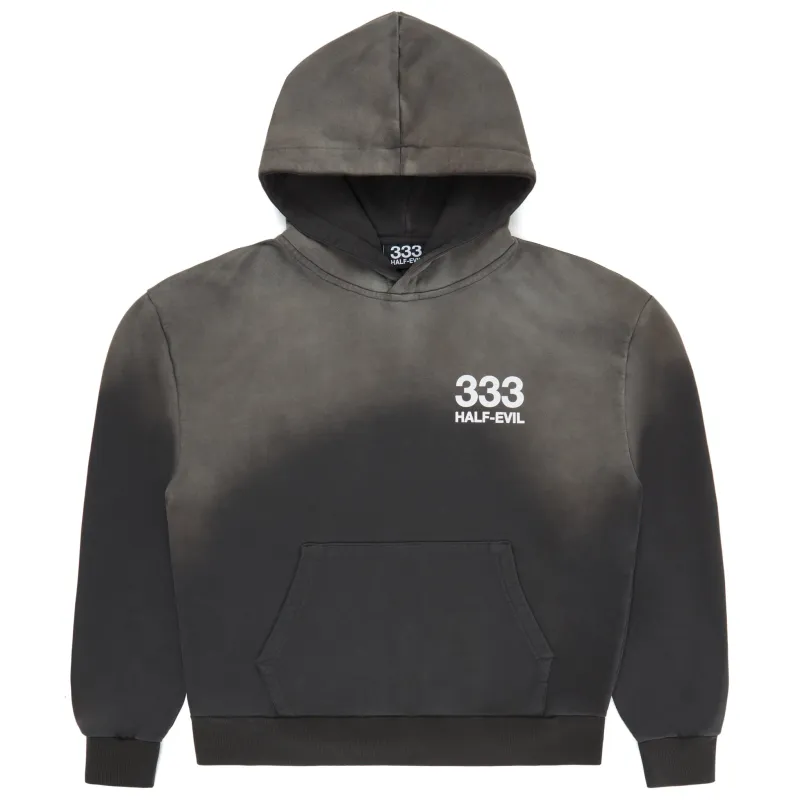 VINTAGE GREY LOGO HOODIE sold by Half Evil