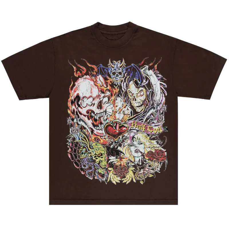 EVILVERSE TEE BROWN sold by Half Evil