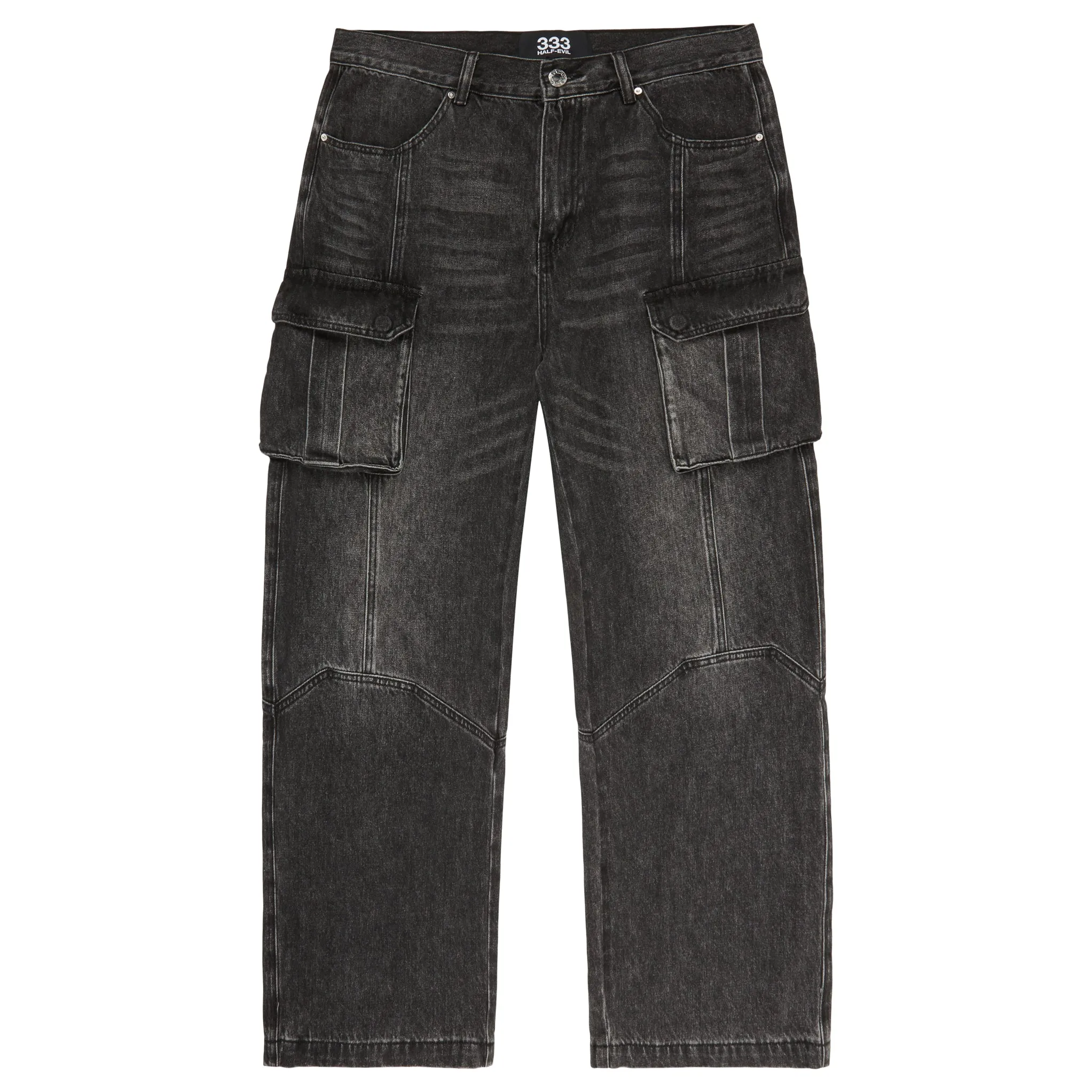 BLACK CARGO DENIM sold by Half Evil