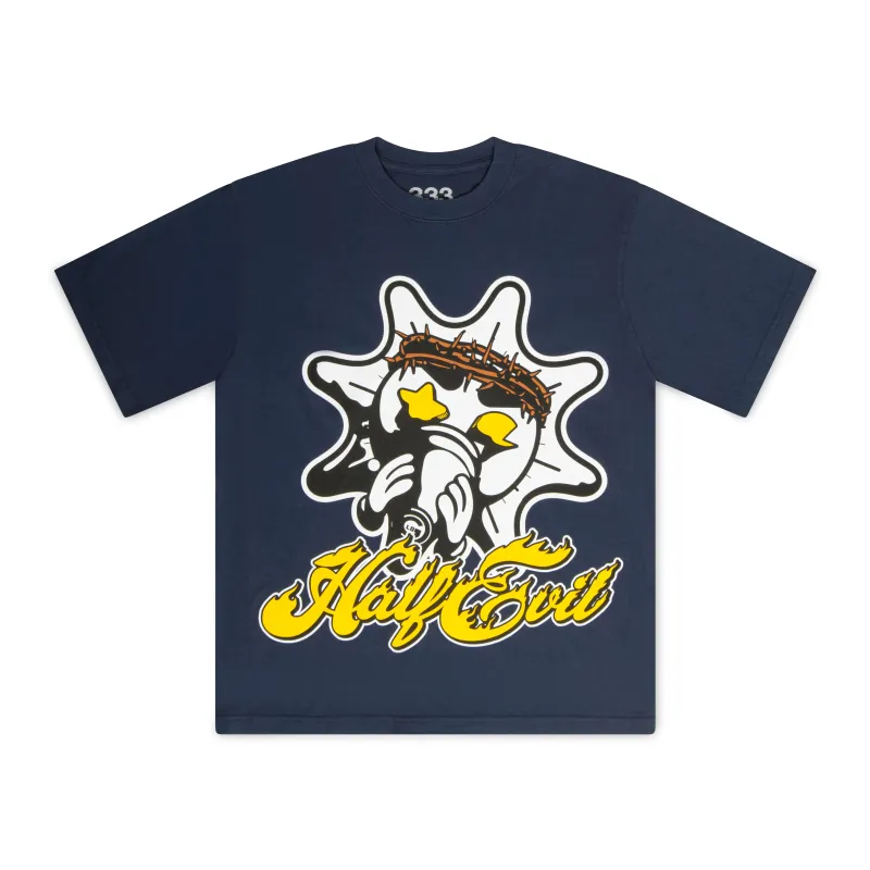 NAVY GLO SUN TEE made by Half Evil