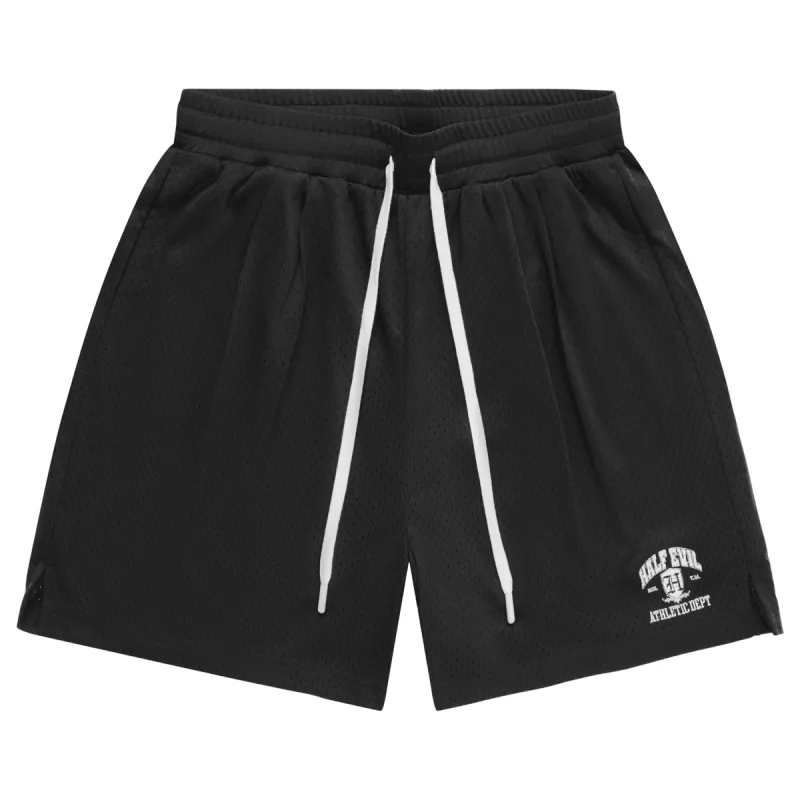 BLACK ATHLETIC DEPARTMENT MESH SHORTS sold by Half Evil