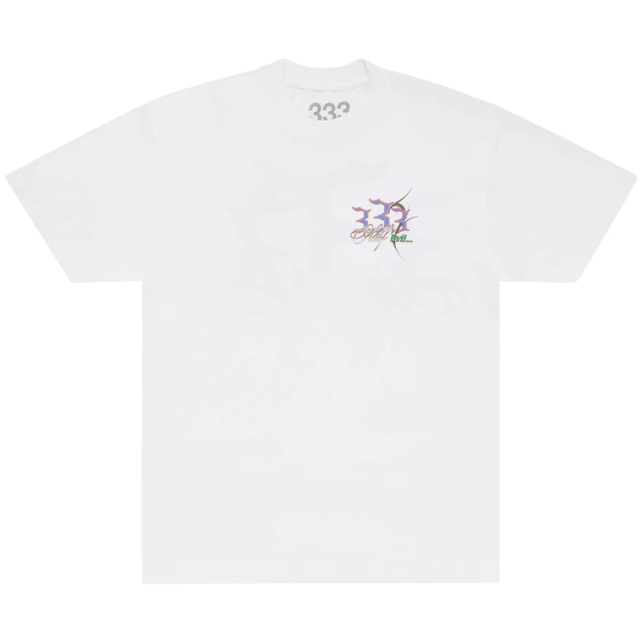 TRIBAL LOGO TEE WHITE sold by Half Evil