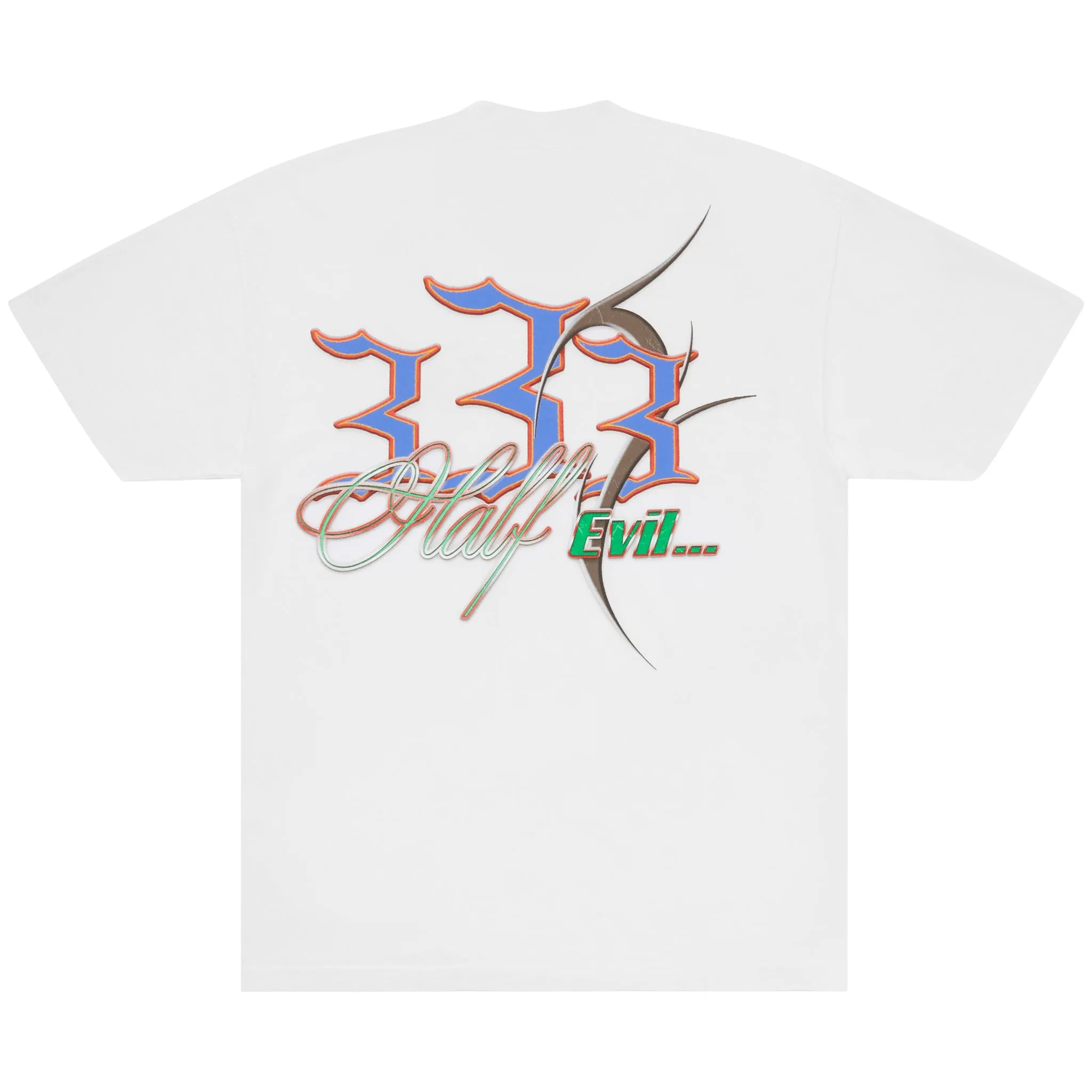TRIBAL LOGO TEE WHITE sold by Half Evil product image thumbnail 2