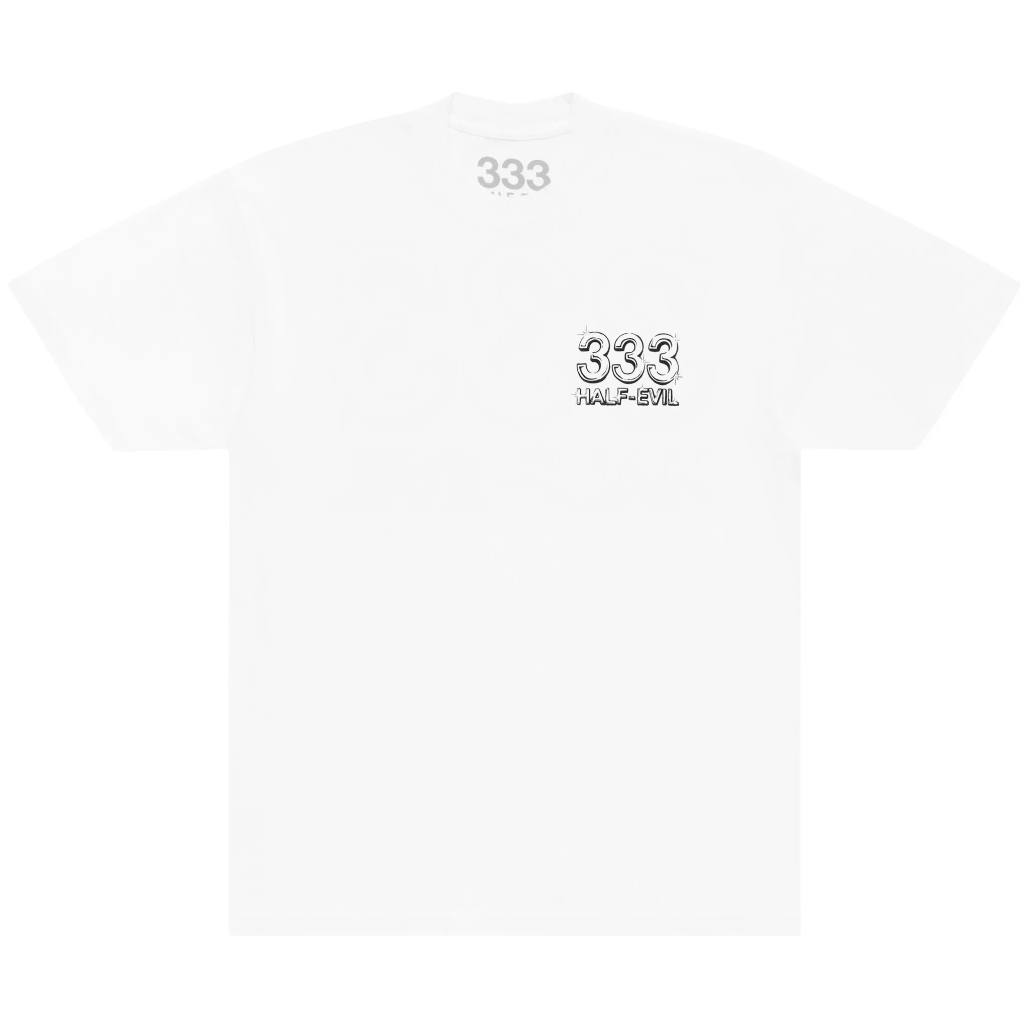 JOSHUA VIDES WHITE LOGO TEE sold by Half Evil