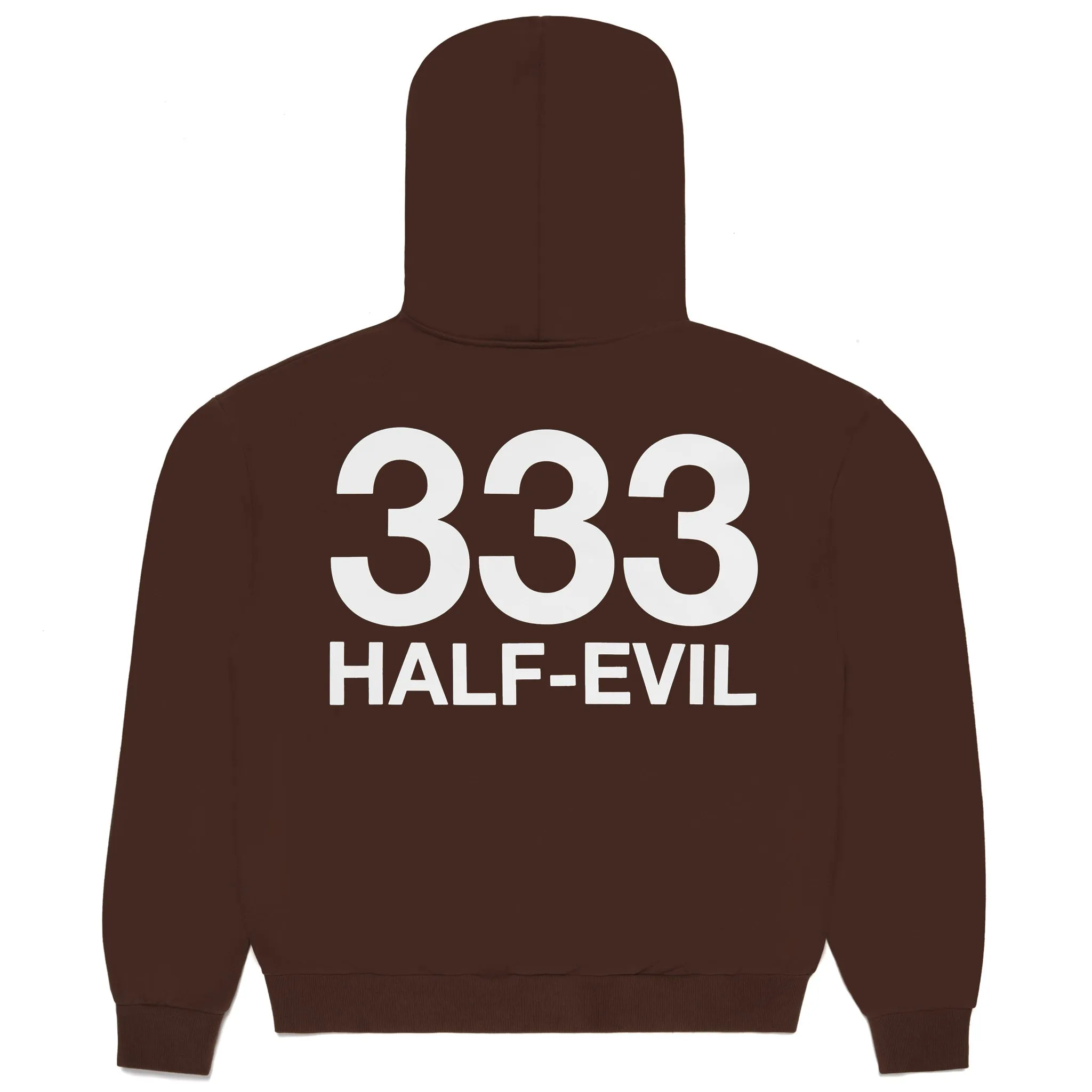 BROWN LOGO HOODIE sold by Half Evil product image thumbnail 2