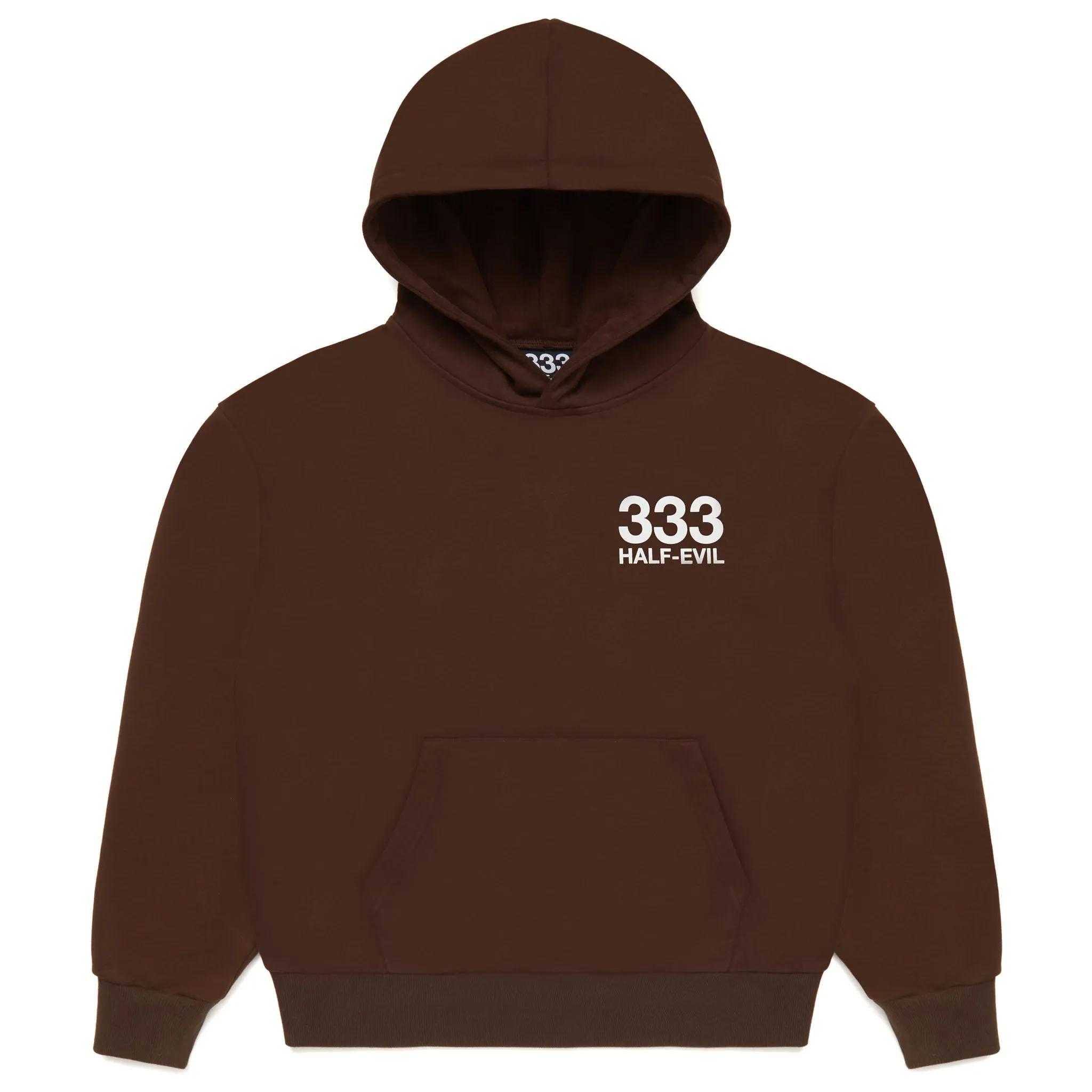 BROWN LOGO HOODIE sold by Half Evil