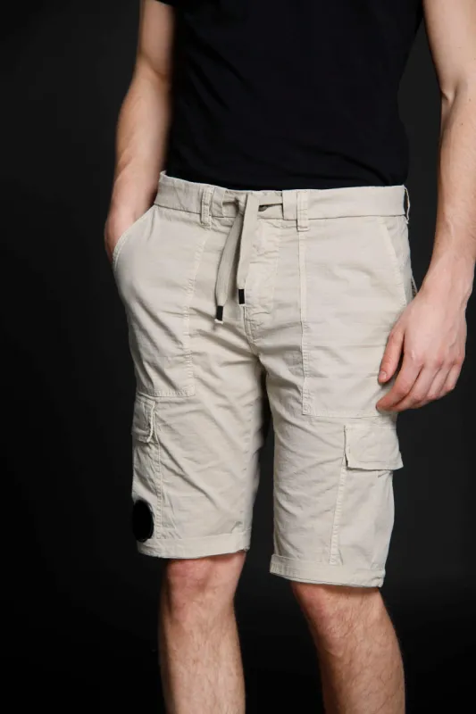 Rio de Janeiro man cargo bermuda Logo edition in cotone stretch regular sold by Mason's
