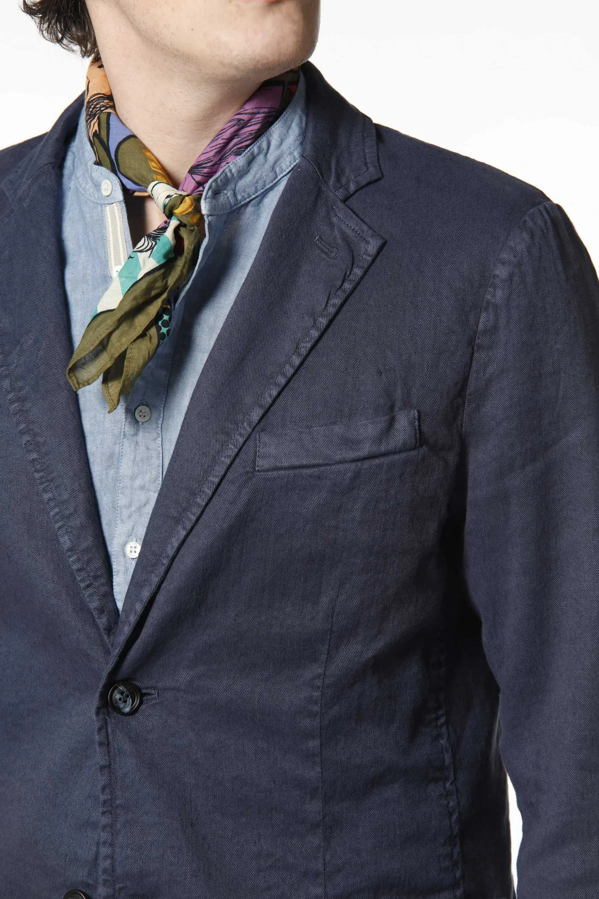 Da Vinci Safari man blazer in linen and cotton sold by Mason's product image thumbnail 3
