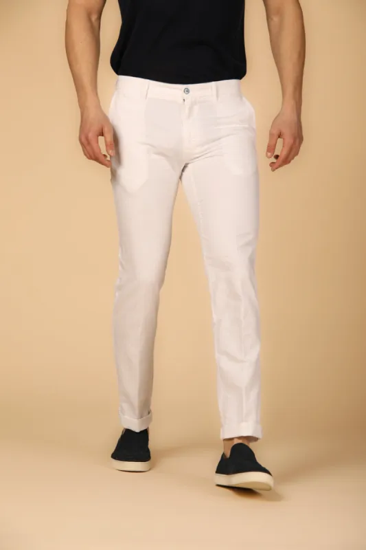 New York City men's chino pants in resca cotton and hemp regular sold by Mason's