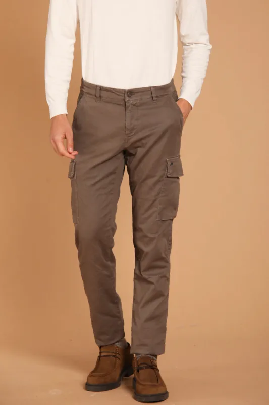 Chile men's cargo pants in gabardine extra slim fit ① sold by Mason's