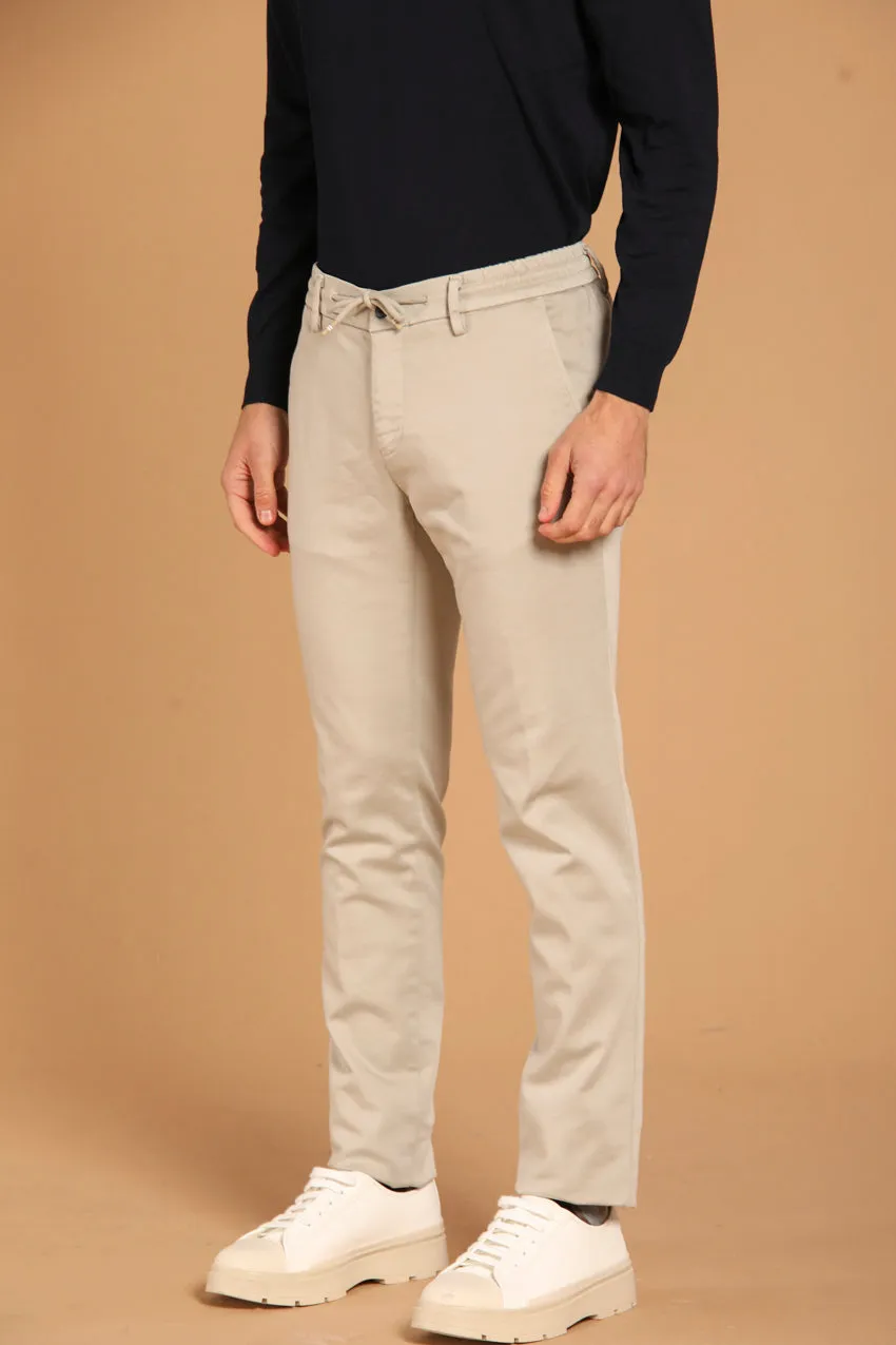 Milano Jogger Travel men's chino pants in jersey active extra slim fit sold by Mason's product image thumbnail 3