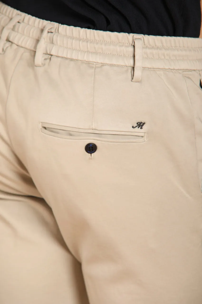 Milano Jogger Travel men's chino pants in jersey active extra slim fit sold by Mason's product image thumbnail 4