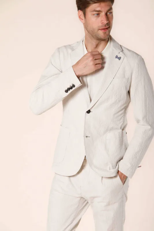 Da Vinci men's blazer in striped seersucker regular sold by Mason's