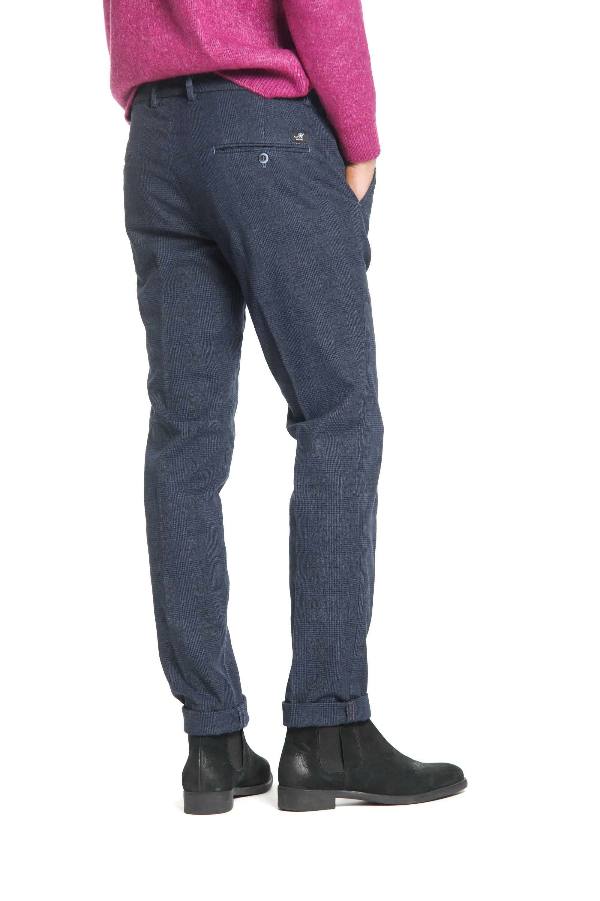 Torino Style man chino pants with mouliné shaded welt pattern slim sold by Mason's product image thumbnail 3