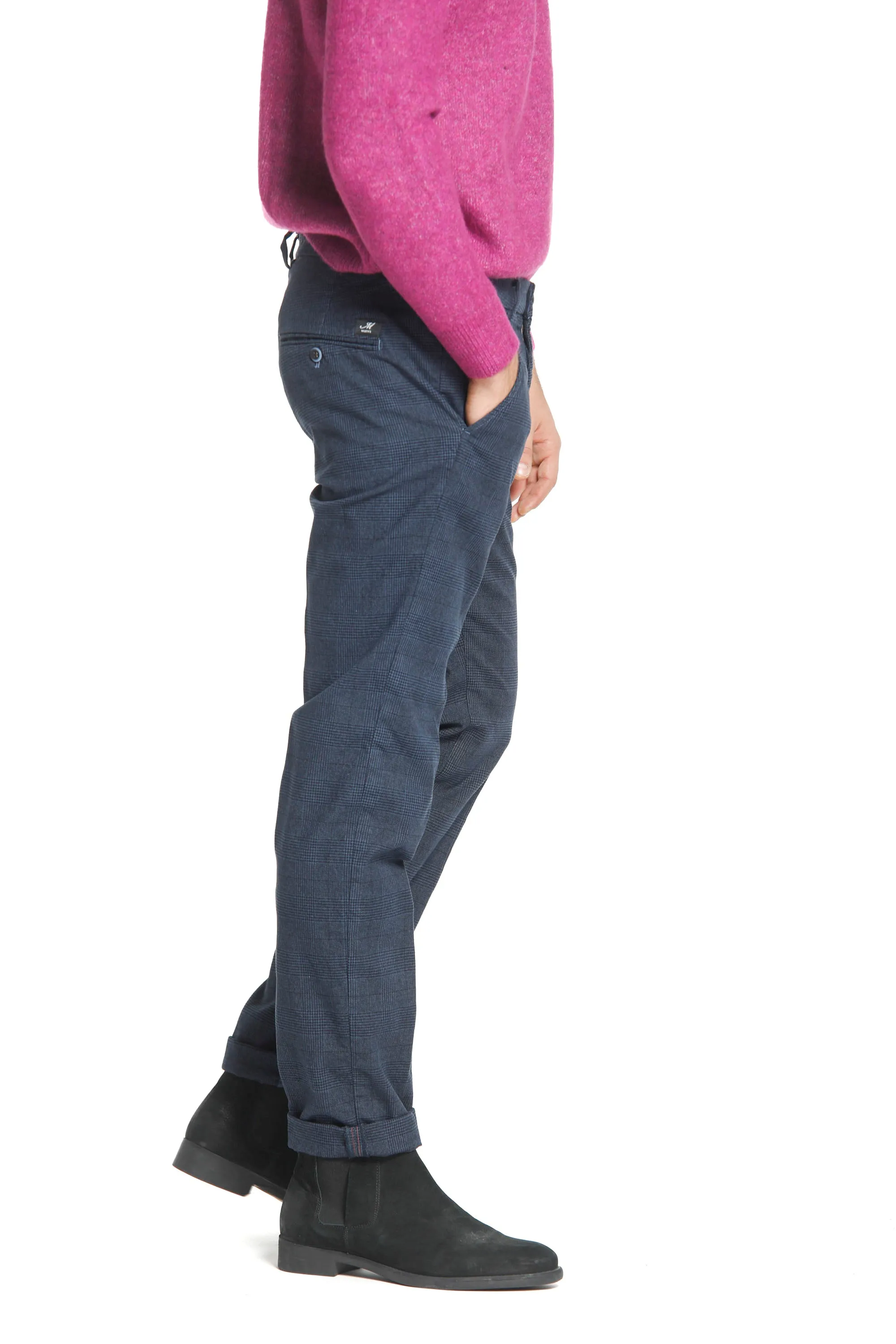 Torino Style man chino pants with mouliné shaded welt pattern slim sold by Mason's product image thumbnail 2