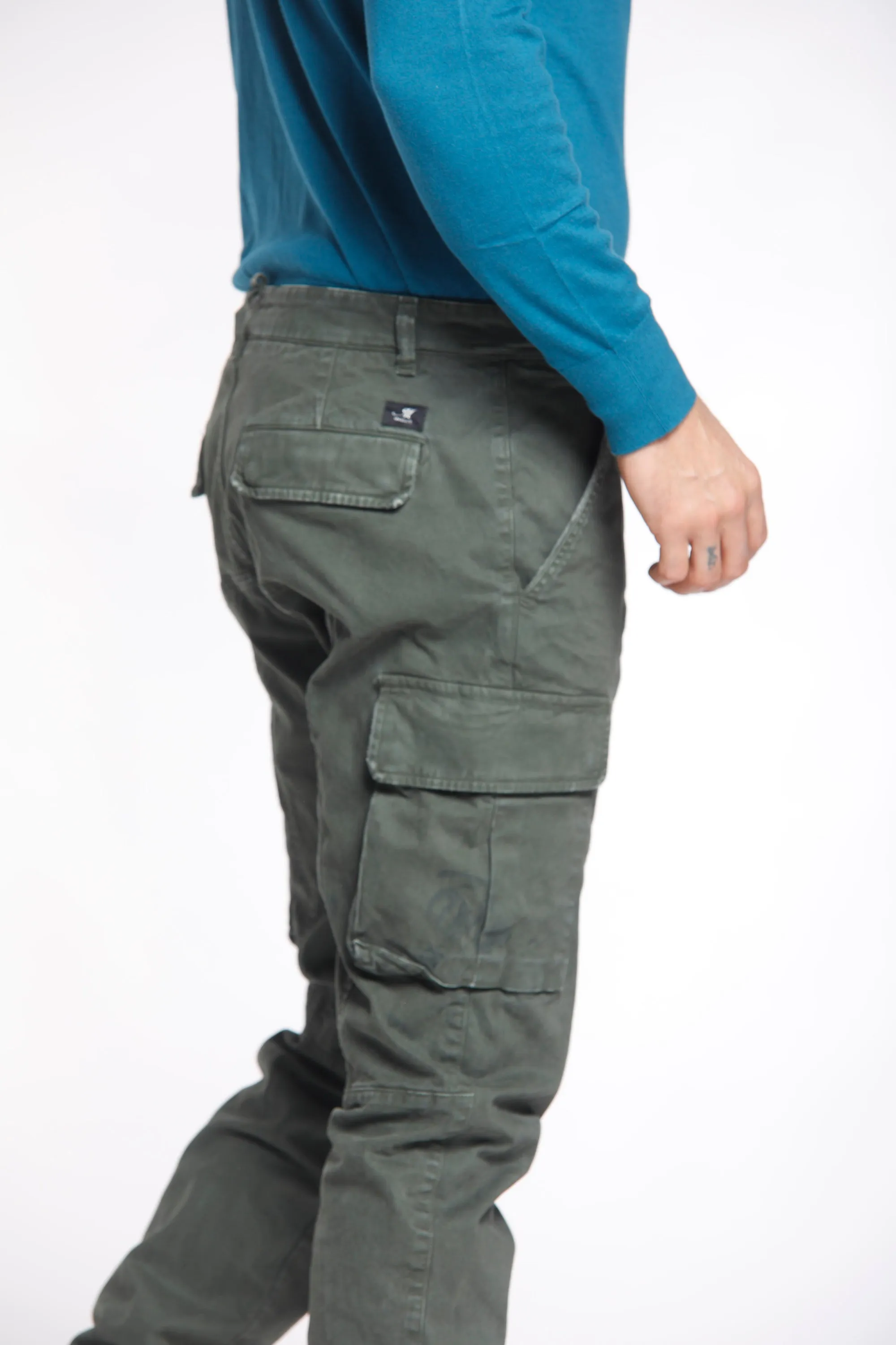 Chile man cargo pant in gabardine extra slim ① sold by Mason's product image thumbnail 3