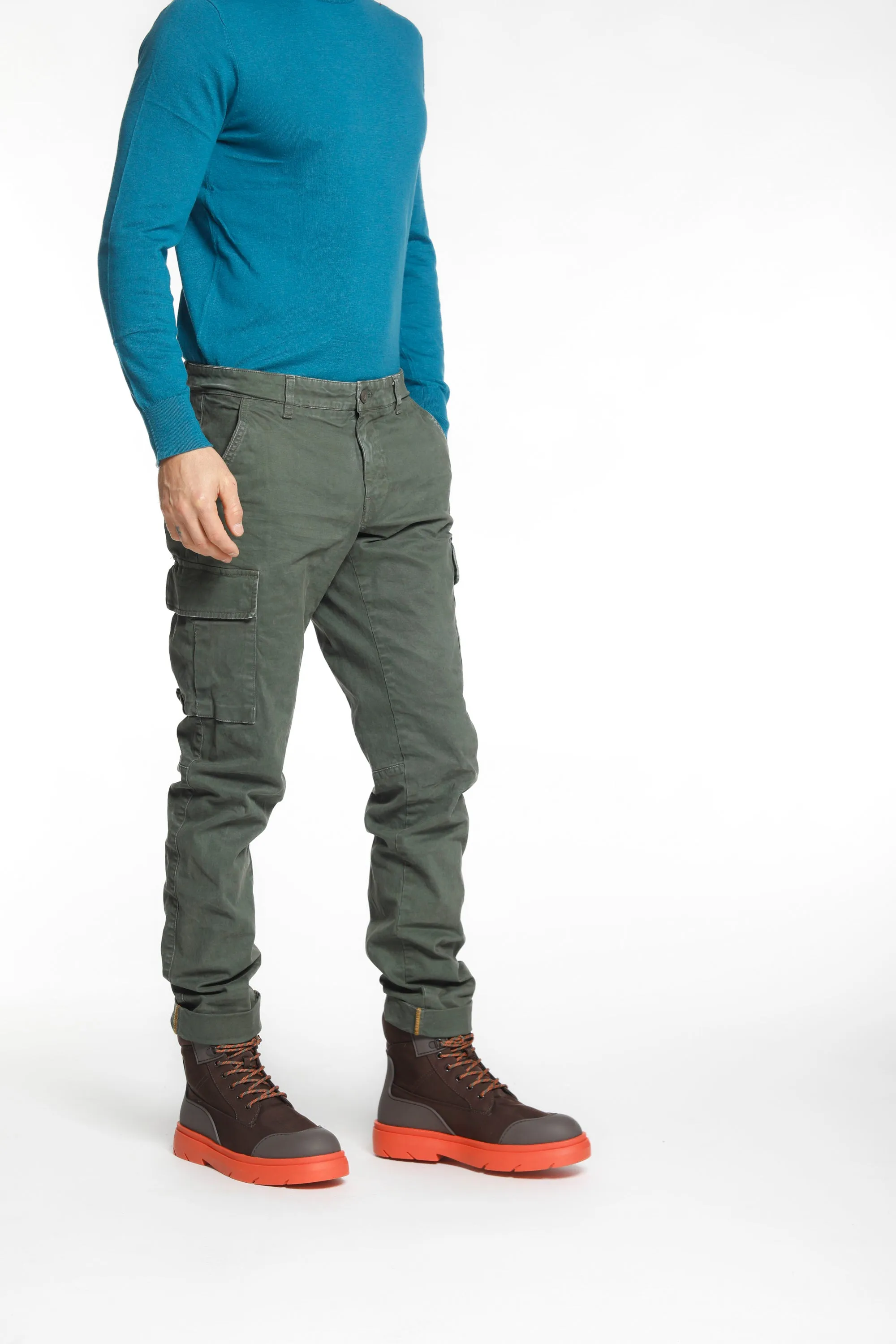 Chile man cargo pant in gabardine extra slim ① sold by Mason's product image thumbnail 4