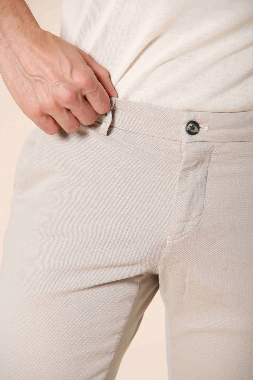 Milano Style men's chino pants in cotton with jacquard pattern extra slim sold by Mason's product image thumbnail 2