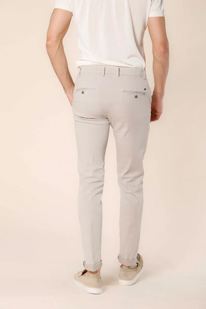 Milano Style men's chino pants in cotton with jacquard pattern extra slim sold by Mason's product image thumbnail 4