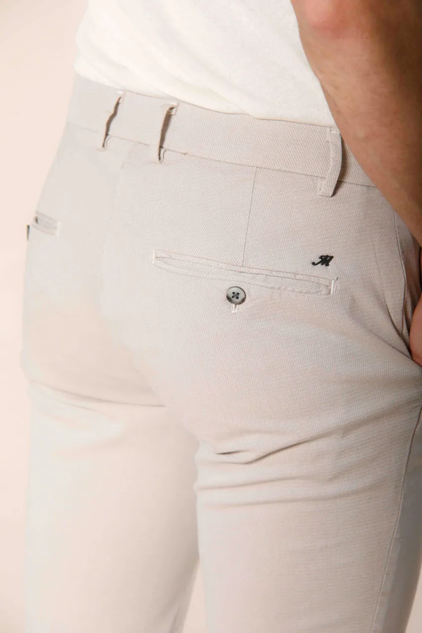 Milano Style men's chino pants in cotton with jacquard pattern extra slim sold by Mason's product image thumbnail 3