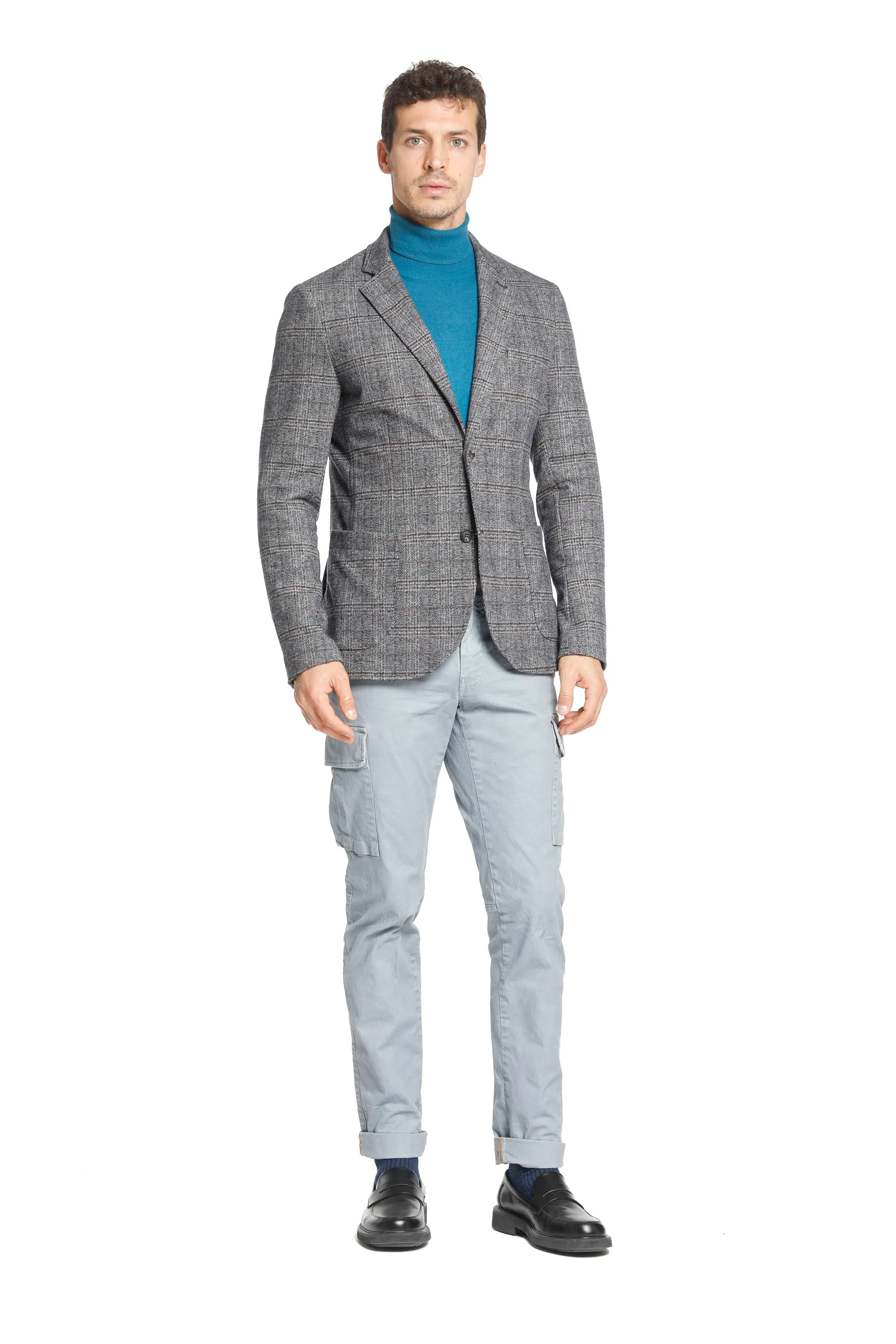 Da Vinci man blazer in jersey with shaded chevron pattern sold by Mason's product image thumbnail 3