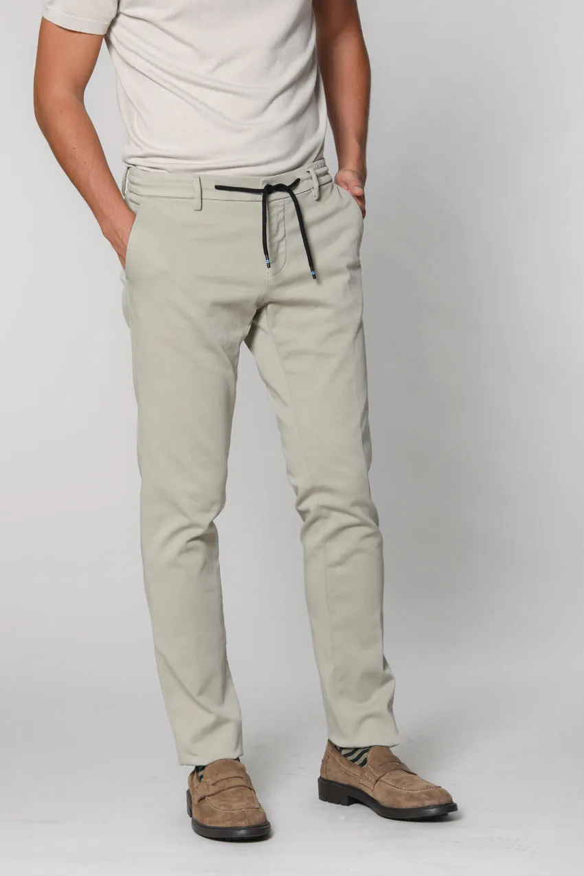 Milano Jogger Travel man active jersey chino pants extra slim sold by Mason's