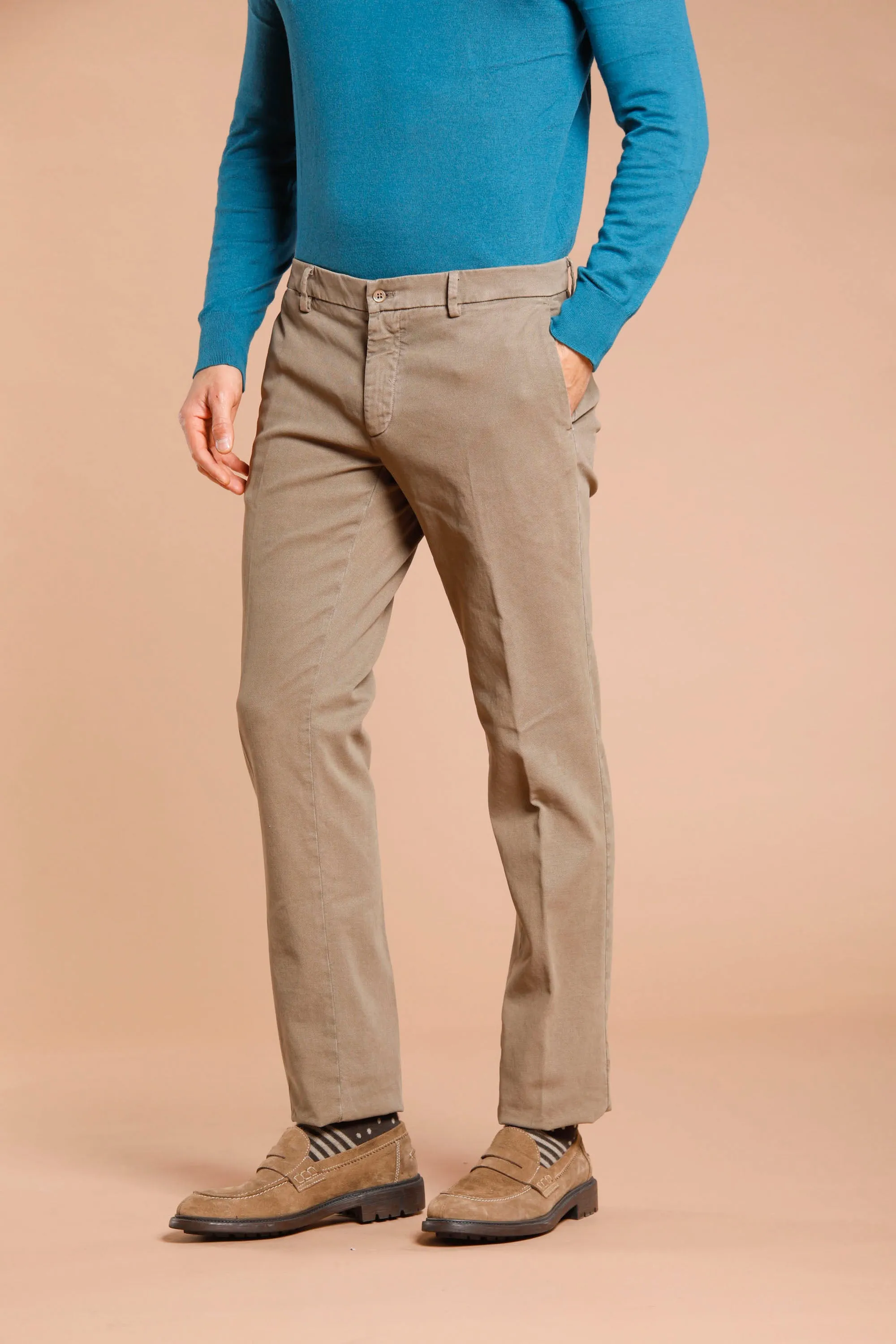 New York man cotton modal chino pants regular ① sold by Mason's product image thumbnail 2
