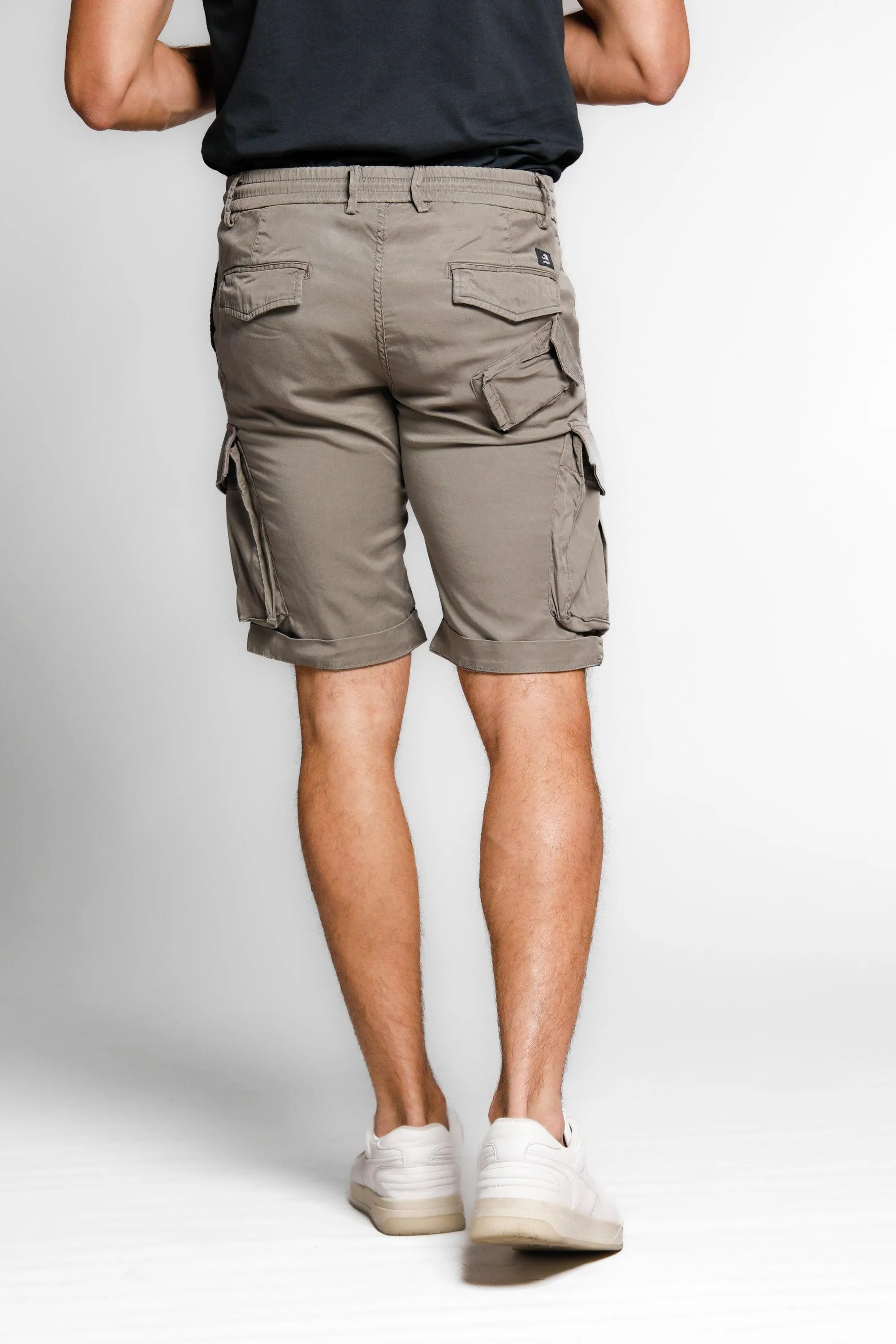 Snake Jog man cargo bermuda in tencel with drawstring regular sold by Mason's product image thumbnail 4