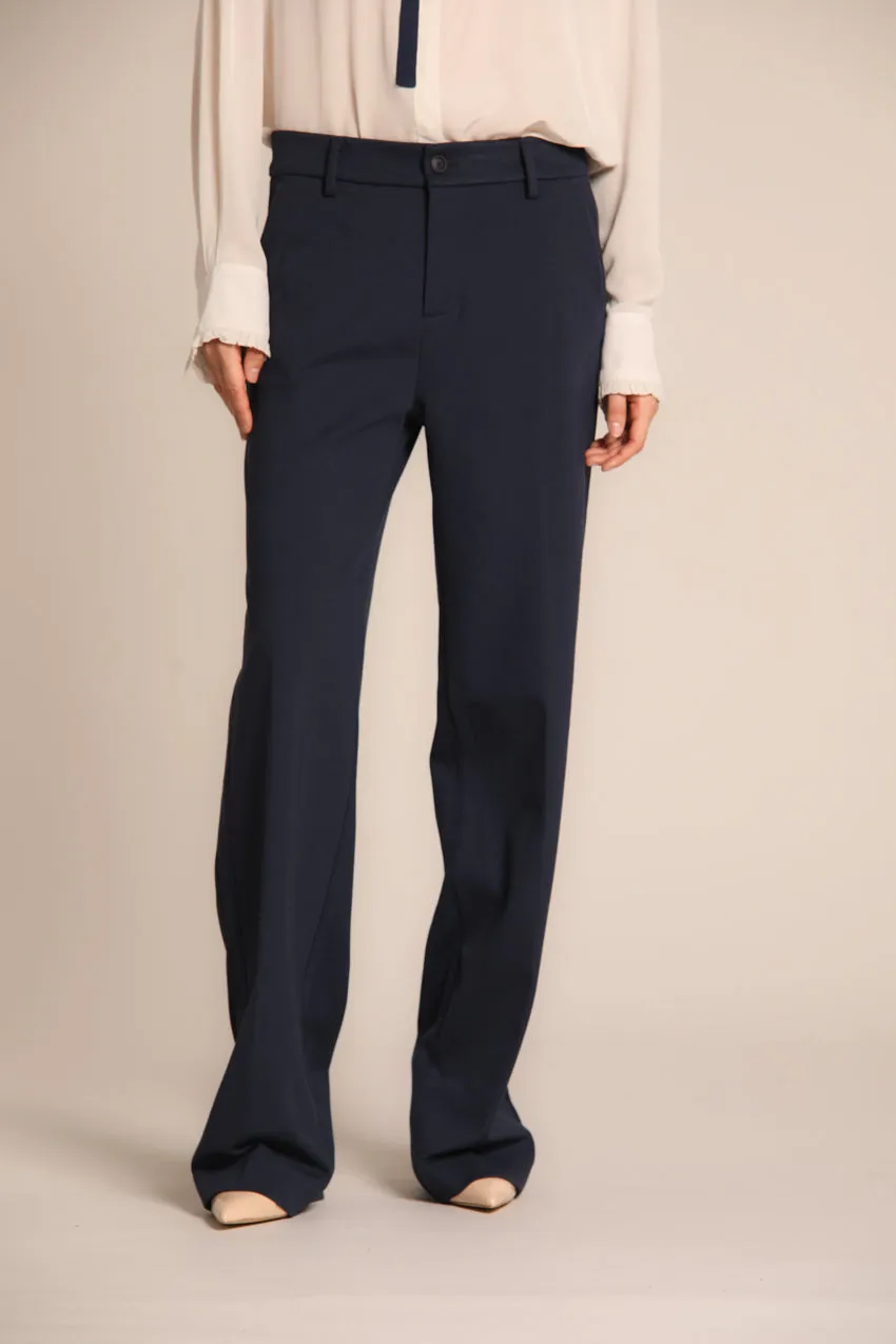 New York Straight women's chino pants in jersey technical straight fit sold by Mason's