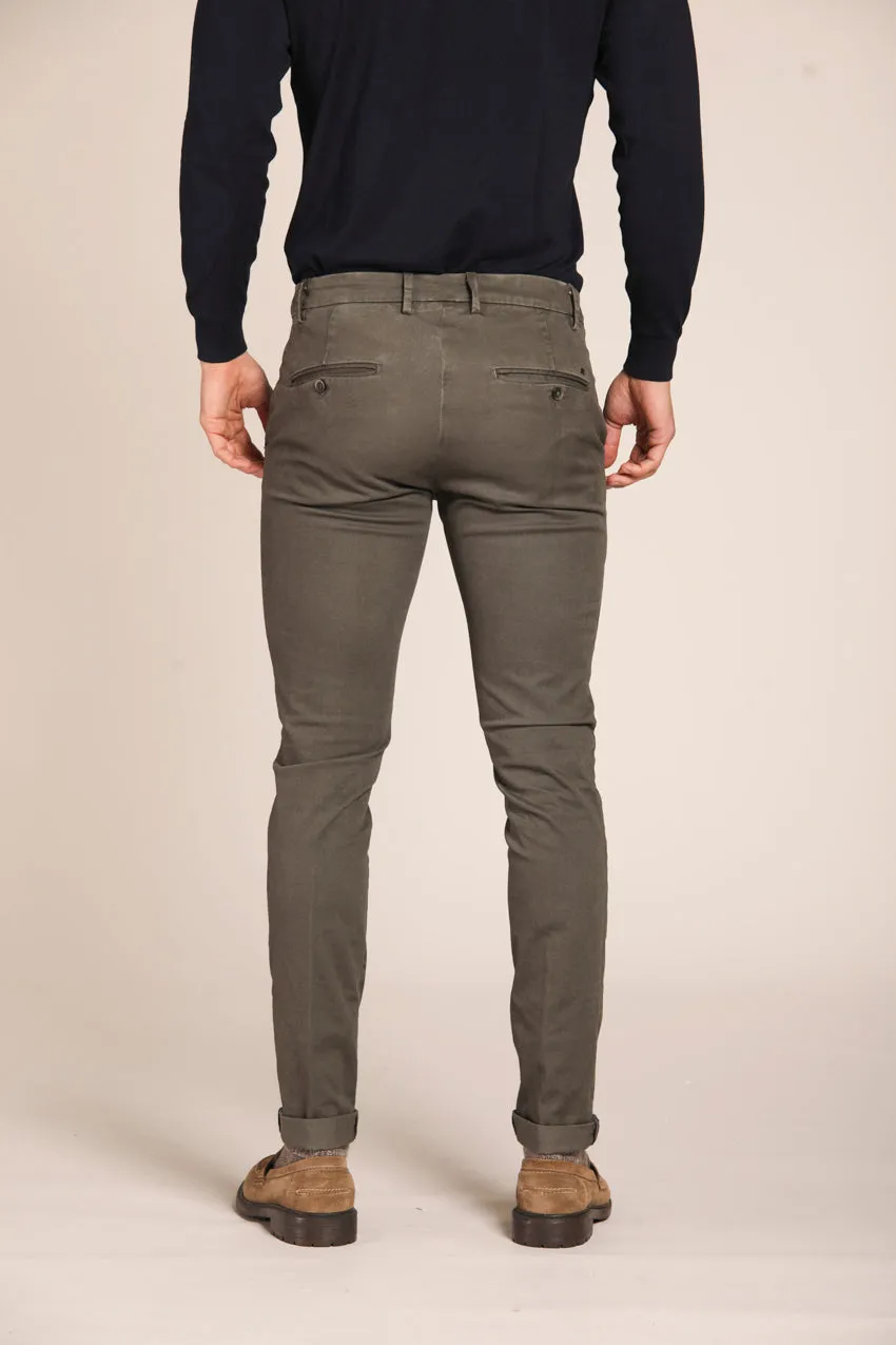 Milano men's chino pants in gabardine stretch extra slim fit ① sold by Mason's product image thumbnail 5
