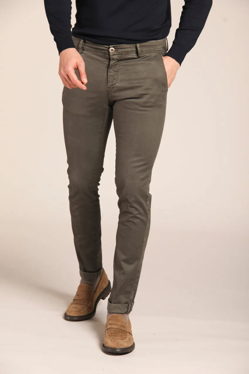 Milano men's chino pants in gabardine stretch extra slim fit ① sold by Mason's product image thumbnail 2