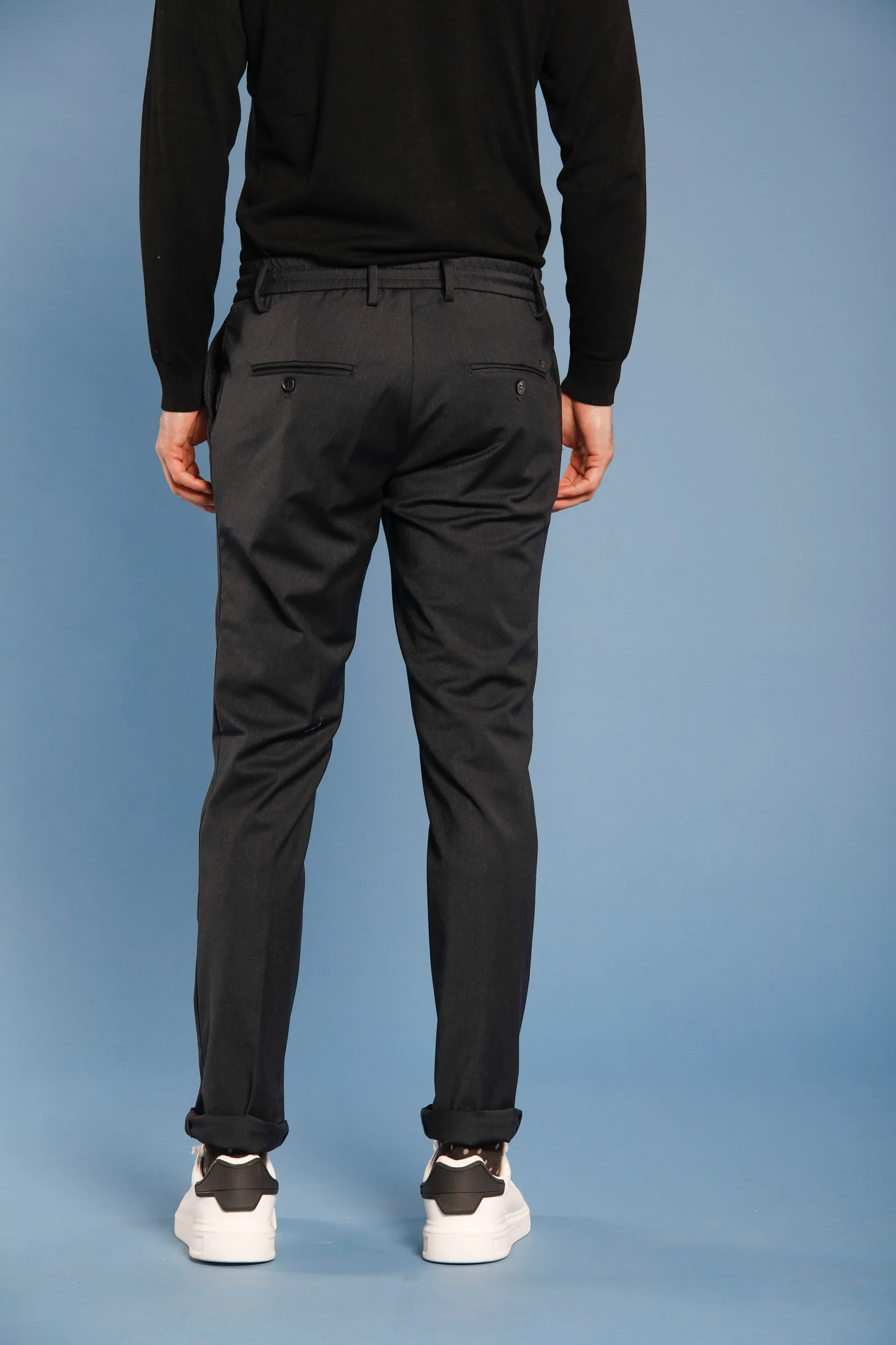 Milano Jogger man plain wool chino pants extra slim sold by Mason's product image thumbnail 4
