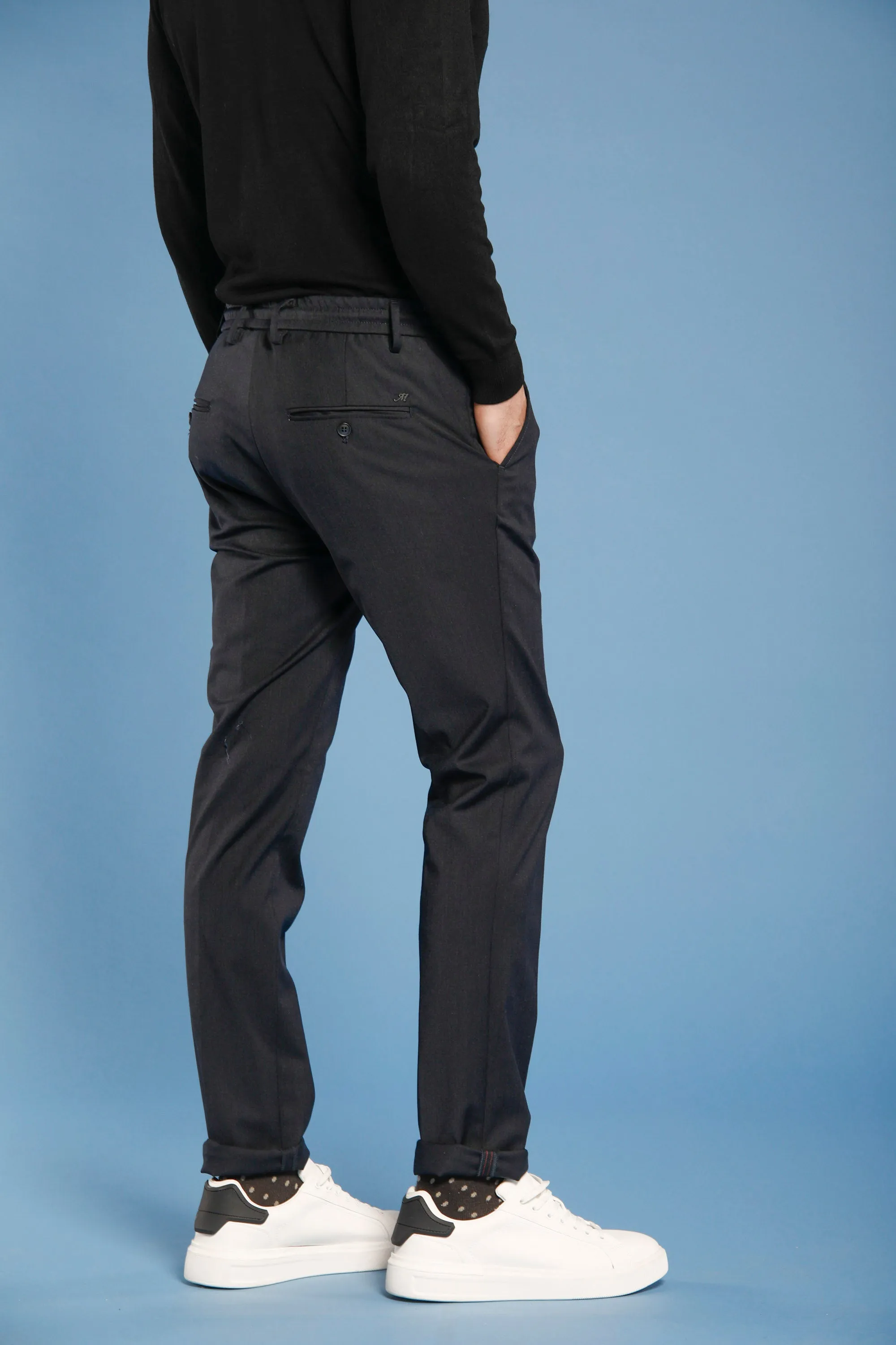 Milano Jogger man plain wool chino pants extra slim sold by Mason's product image thumbnail 2