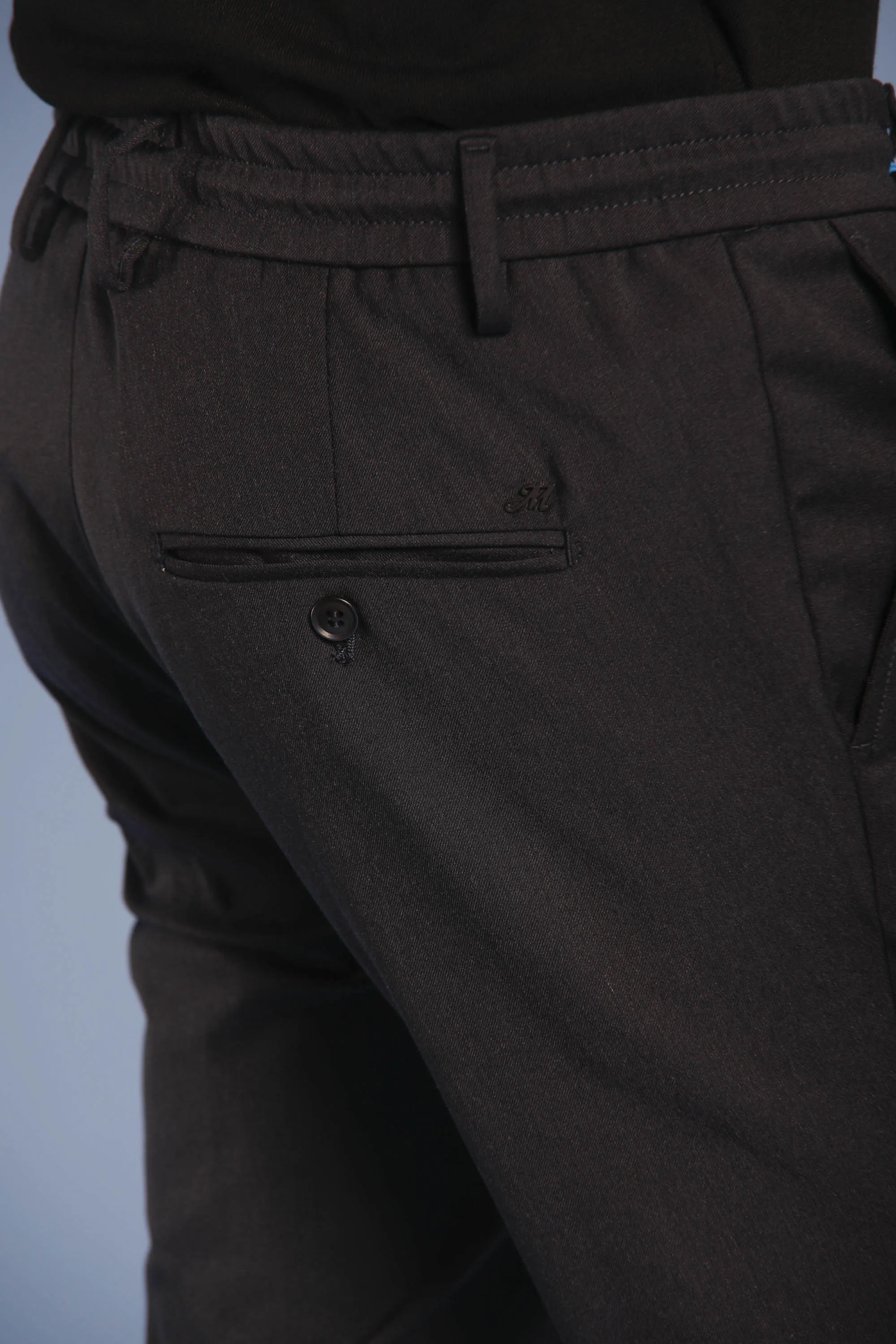 Milano Jogger man plain wool chino pants extra slim sold by Mason's product image thumbnail 3