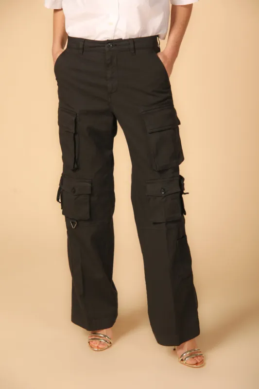 New Hunter women's cargo pants in gabardine relaxed sold by Mason's