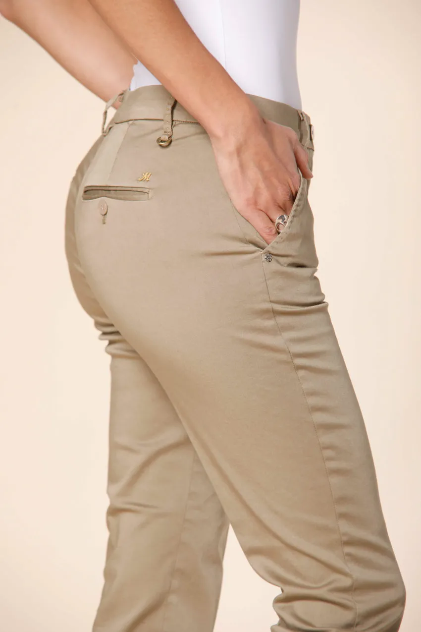 New York Slim women's chino pants in stretch satin slim ① sold by Mason's product image thumbnail 2