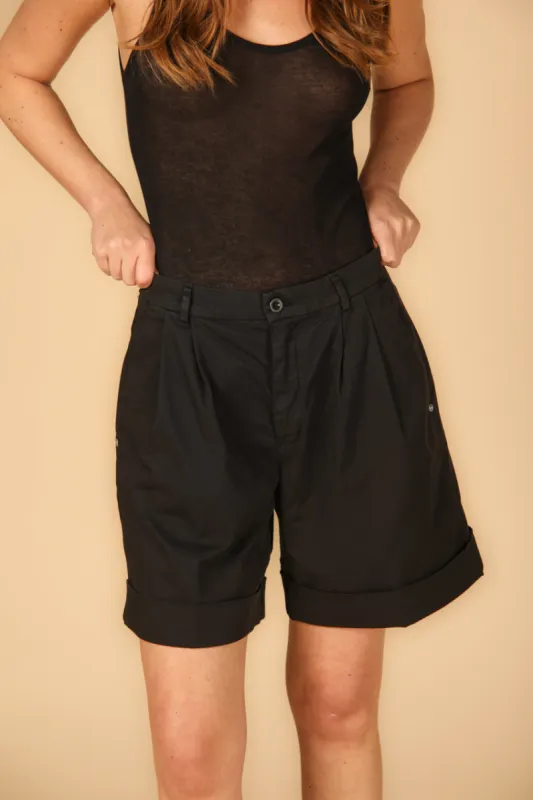 New York Pinces woman's chino bermuda in gabardine relaxed sold by Mason's